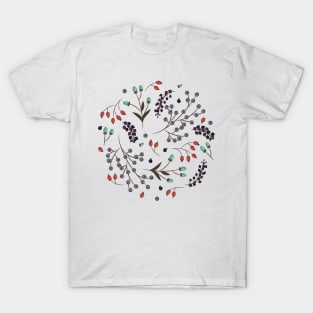 Woodland Berries - Orange T-Shirt